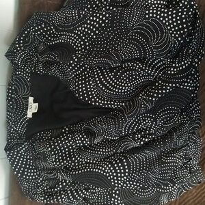 Cato. Polka dot low kneck empire waist dress knee length